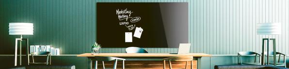 Actual product image Magnetoplan MAGNETOP. Design Glassboard 1500x1000mm 13408012 deep-black (1500 x 1000 mm)