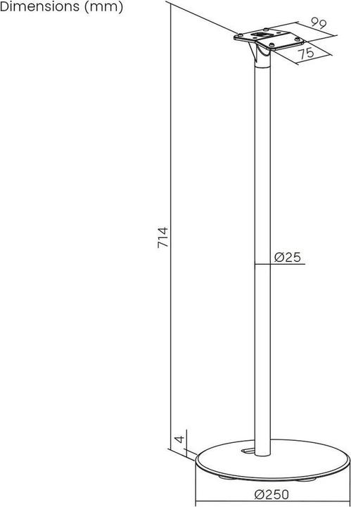 Immagine prodotto myWall Carico: 5 kg, altezza: 714 mm, contenuto: 2 pezzi, nero (Set, Cavalletto)