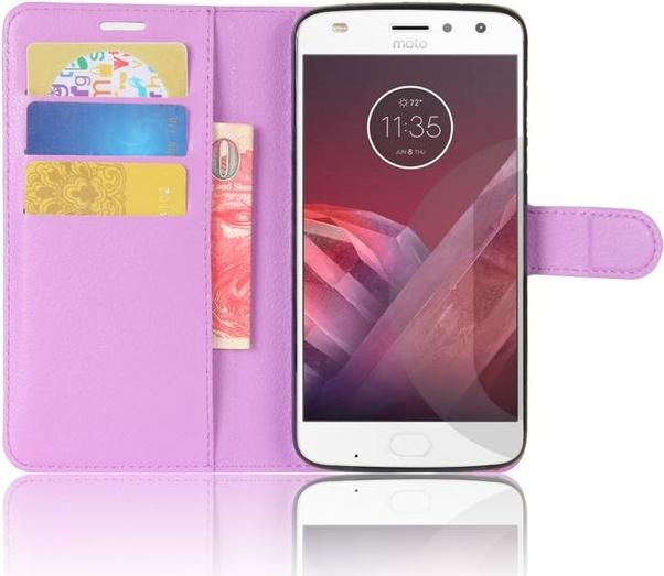 Produktbild MU Classic Leder Hülle mit Litchitextur (Motorola Moto Z2 Play)