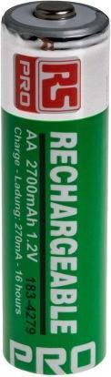 Image du produit Rs Pro Batterie AA NiMH 1.2V, 2.7Ah, faible auto-décharge (4 pcs, AA, 2700 mAh)