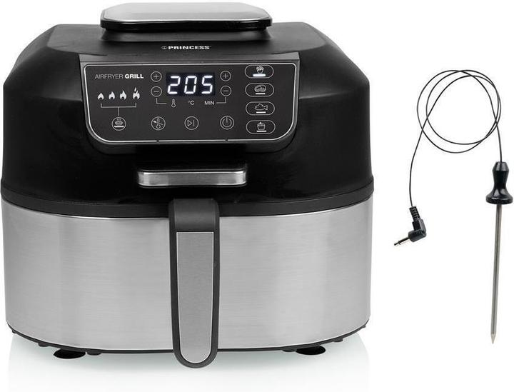 Produktbild Princess 01.182092.01.001 Airfryer Grill- 2 in 1- tempratuurmeter - 5.6 liter - 4 voorgeprogrammeerde program