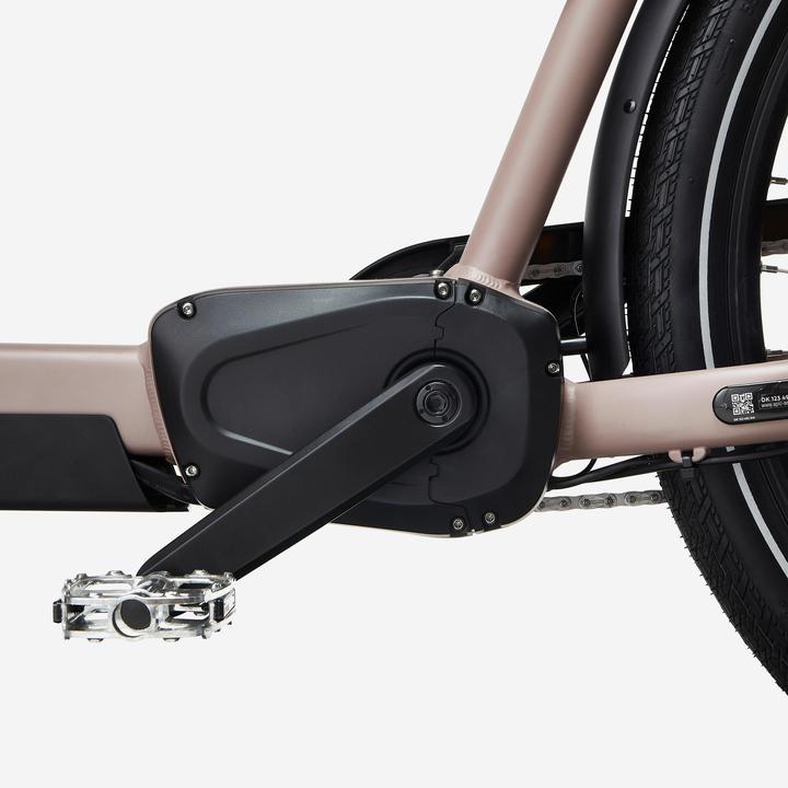 Actual product image Btwin E-cargo bike Long John F900E Family taupe