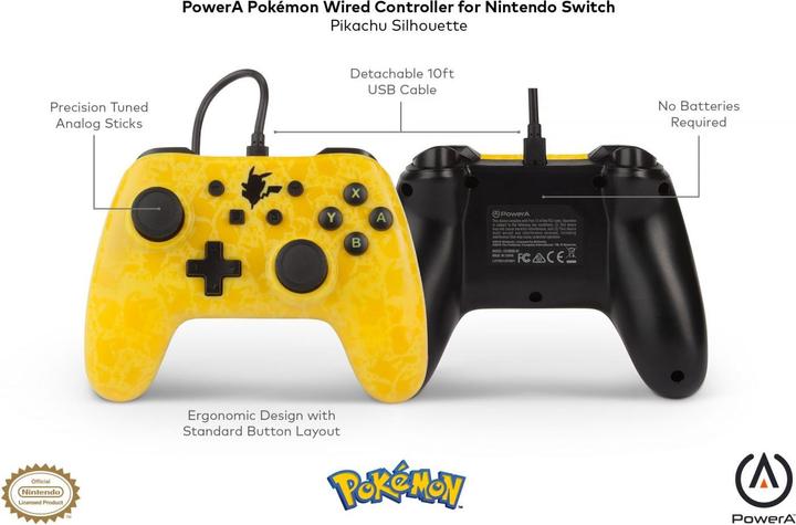 Produktbild PowerA Enhanced Wired Controller Pikachu (Switch)