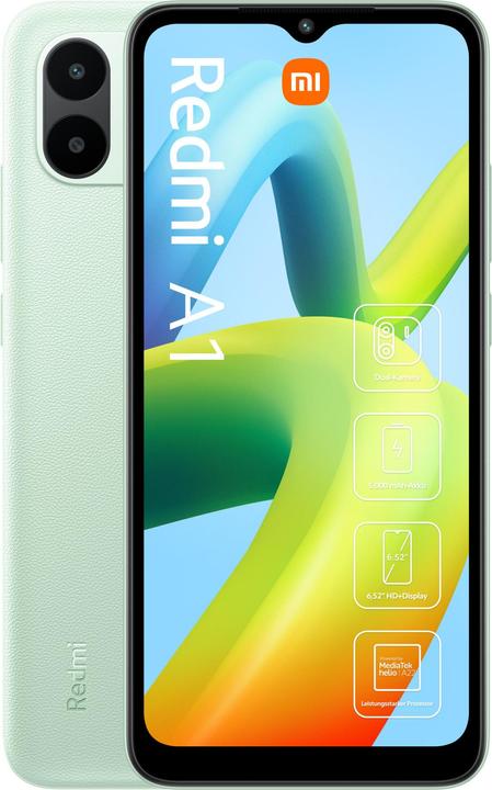 Immagine prodotto Xiaomi Redmi A1 (32 GB, Verde chiaro, 6.52", Doppia SIM, 8 Mpx, 4G)