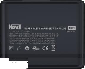 Immagine prodotto Newell Caricabatterie di rete con un set di adattatori GaN Tech T-Power 140 W (140 W)
