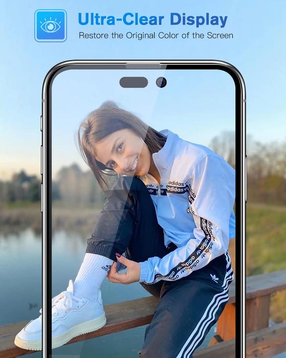 Actual product image PhoneLook Vitre de protection intégrale avec système de montage automatique anti-bulles et anti-poussière 3D (1 Piece, Apple iPhone 12 Pro Max)