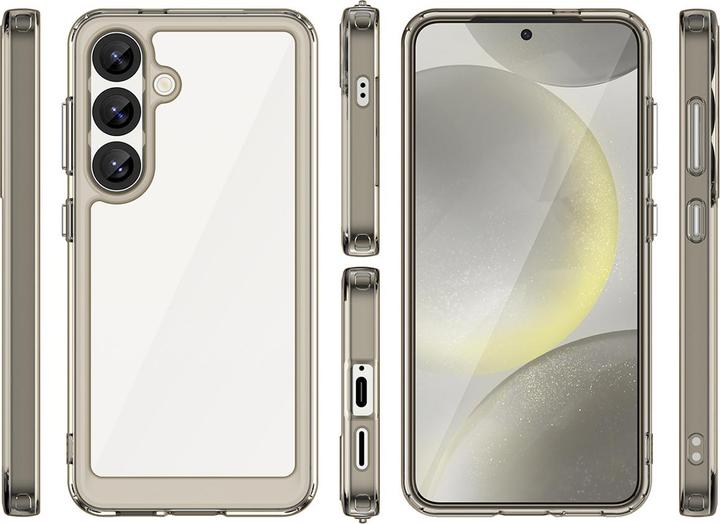 Produktbild Hurtel Outer Space Case für Samsung Galaxy S25 Edge Flexibler Rahmen Cover - Durchscheinend, Schwarz (Samsung Galaxy S25 Edge)