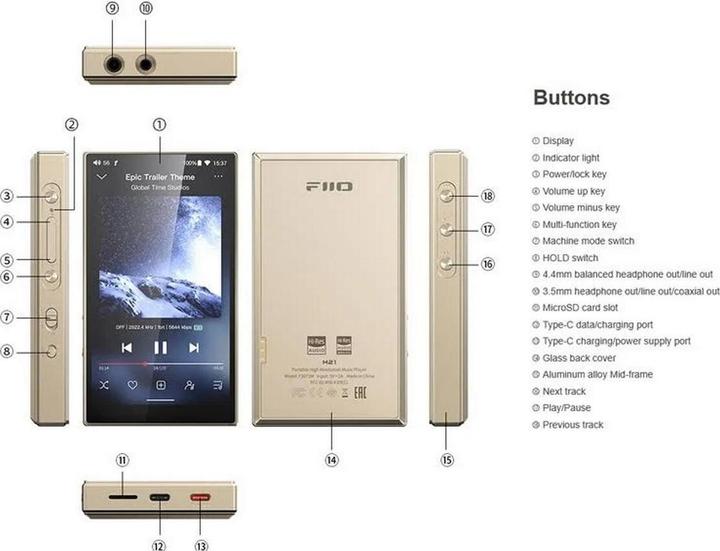 Actual product image FiiO M21 (64 GB)