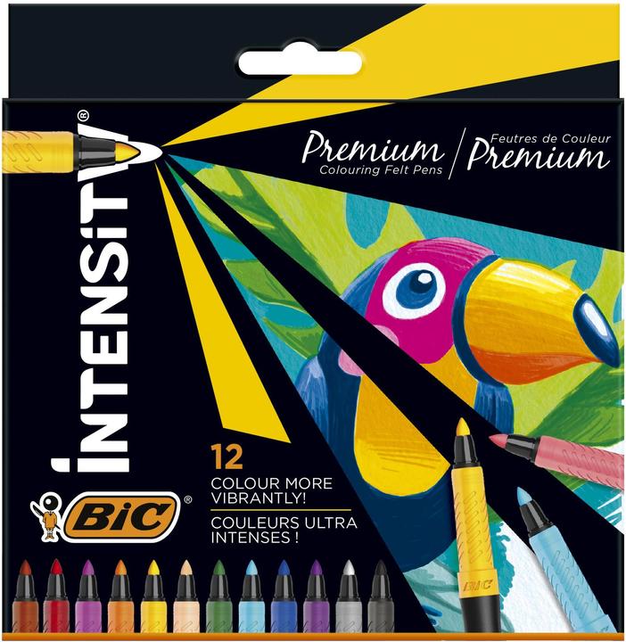 Produktbild Bic Fineliner Intensity 0.7mm (Assortiert, 12 x)