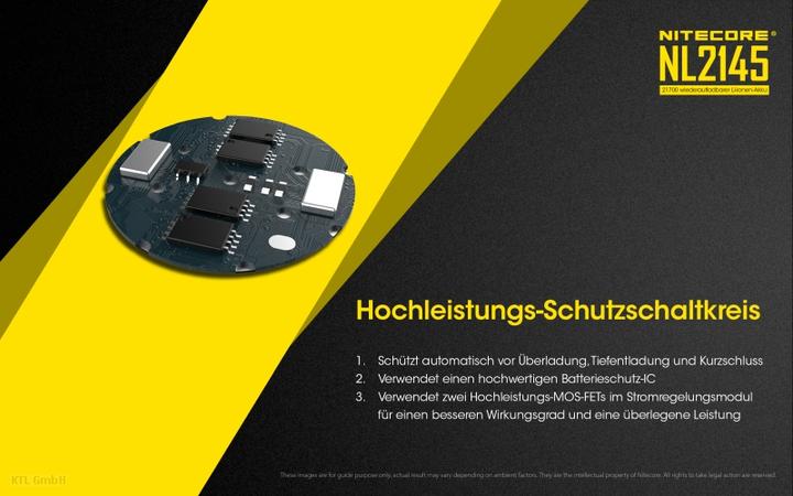 Actual product image Nitecore NL2145 (21700, 4500 mAh)