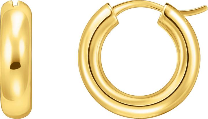 Actual product image Thomas Sabo Creoles chunky design (750 yellow gold gilding, 925 sterling silver)