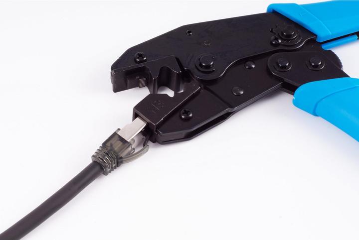 Immagine prodotto Flexline Spina di rete, pinza a crimpare per spina modulare RJ45, interlock