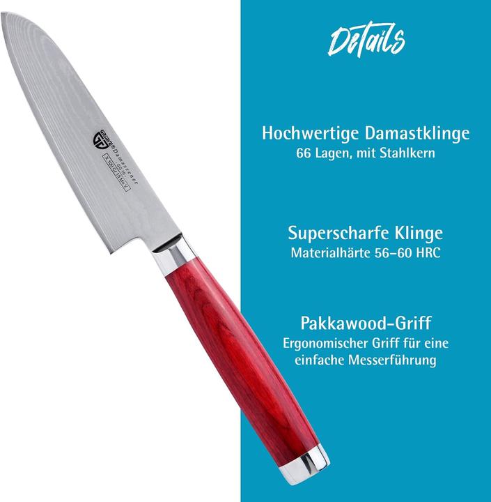 Image du produit Gräwe Couteau damassé lame 12.5cm (12.50 cm)