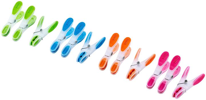 Produktbild Pearl Extra starke Wäscheklammern mit Soft-Grip, 100 Stück, in 4 Farben