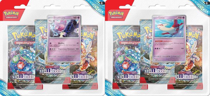 Pokémon TCG KP07 pack 3 blister Blister (Deutsch, Blister Pack)