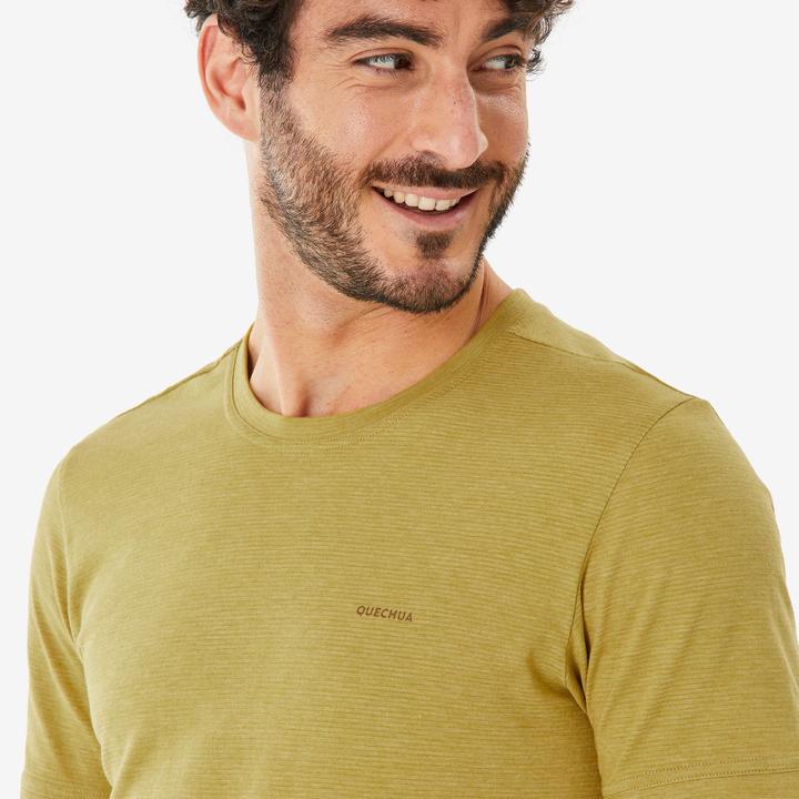Immagine prodotto Quechua Wandershirt Herren kurzarm - NH500 Fresh khaki (XL)