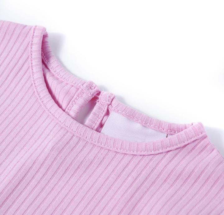 Actual product image VidaXL Children's T-shirt light pink 128,Material: 95 % cotton. 5 (128)