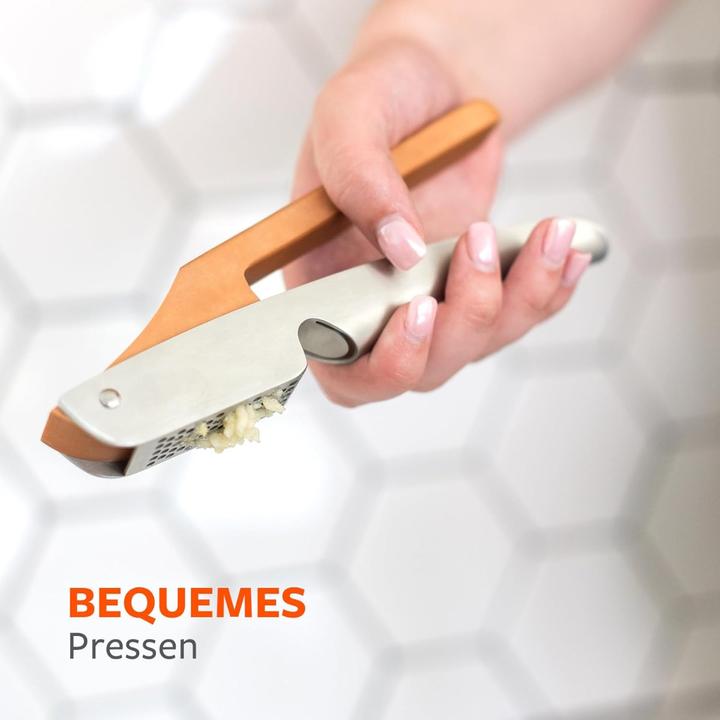 Actual product image Full Circle Home Knoblauchpresse Easy-Clean Crushed It