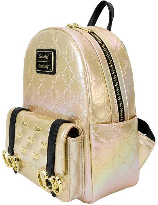 Produktbild Loungefly Hello Kitty 50th Anniversary by Mini Rucksack Metallic Gold