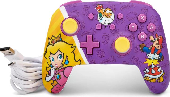 Produktbild PowerA Enhanced Wired Controller - Princess Peach Battle (Switch, Switch OLED)