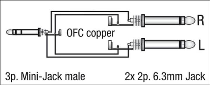 Actual product image DAP-Audio Fl31 (1.50 m, 3.5mm jack (AUX), 6.3mm jack)