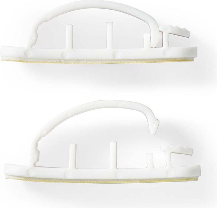 Produktbild Nedis Kabelmanagement Kabelclip Gesperrt 3 Stück Silikon 55 mm Weiss