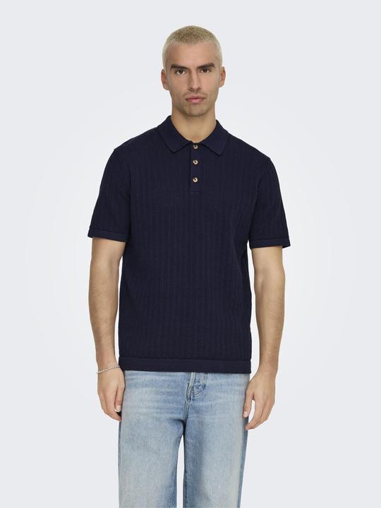 Actual product image Only & Sons ONSMOON Gestricktes Polo-Hemd Polo (M)