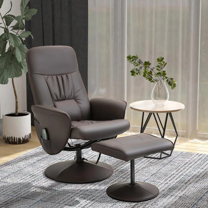 Image du produit Swisshandel24 Fauteuil de relaxation avec repose-pieds Espace de rangement Fauteuil de massage Fauteuil TV