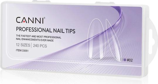 Canni Nail Tip (Kunstnägel, Clear)
