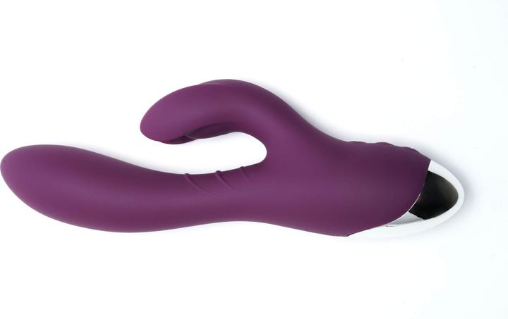 Actual product image Tracy's Dog Jade Rabbit Vibrator - Purple