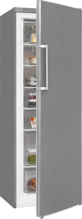 Actual product image Exquisit GS280-H-040E Freezer Freestanding E Stainless Steel (Stand-alone, 242 l)