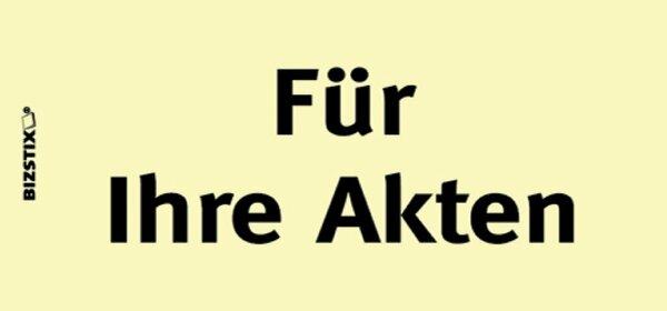 Produktbild Bizstix Notiz "Für Ihre Akten"