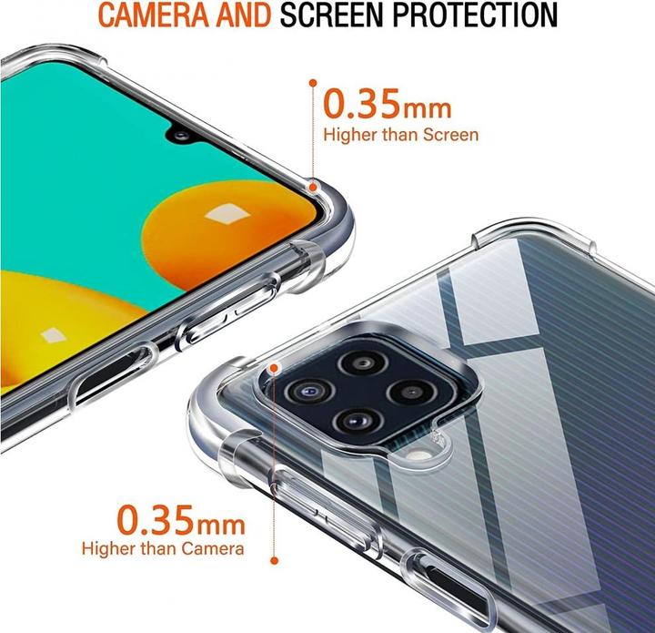 Produktbild Screenguard Samsung Galaxy M32 Hülle Crystal Soft Airbag Bumper (Samsung Galaxy M32)