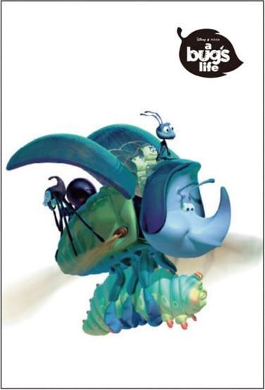 Image du produit Disney Pixar A Bug's Life/Carte postale de personnage blanc