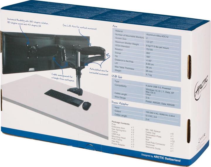 Produktbild Arctic Z2-3D Gen 3 86,4 cm (34 Zoll) Terminal Schwarz (Tisch, 34")