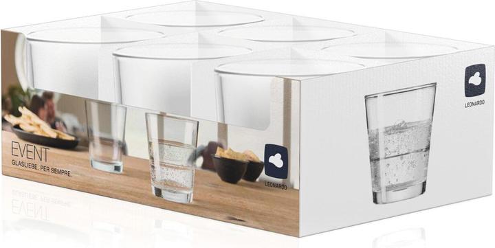Actual product image Leonardo Drinking glasses event (0.18 l, 6 x)