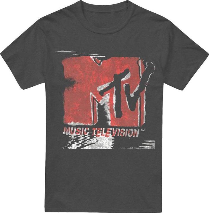 Actual product image MTV Unisex Adult Washed Out Logo T-Shirt (L)