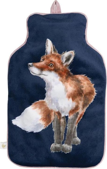 Produktbild Wrendale Design Wärmflasche „Woodlanders“ mit Fuchs und Waldtier (0.19 l)