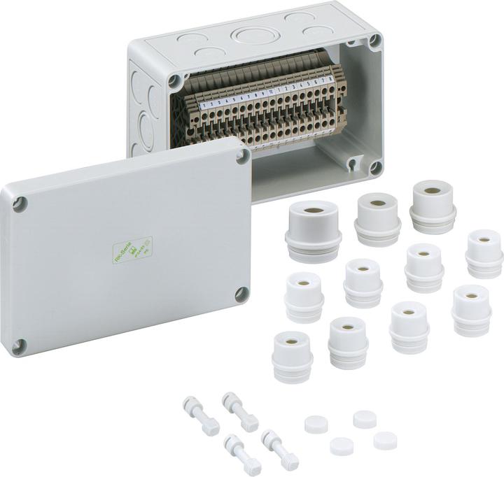 Produktbild Spelsberg RKi 4/18 KSL-18x4q Reihenklemmen-Gehäuse 110 x 180 x 90 Kunststoff Grau 1St. (Gehäuse)