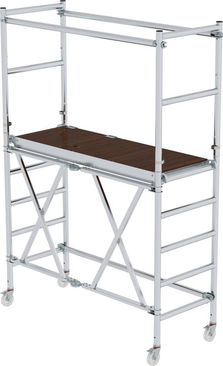 Munk Klappgerüst mit Ausbaueinheit Plattformhöhe 1,54 m (Klapptritt, 180 cm)
