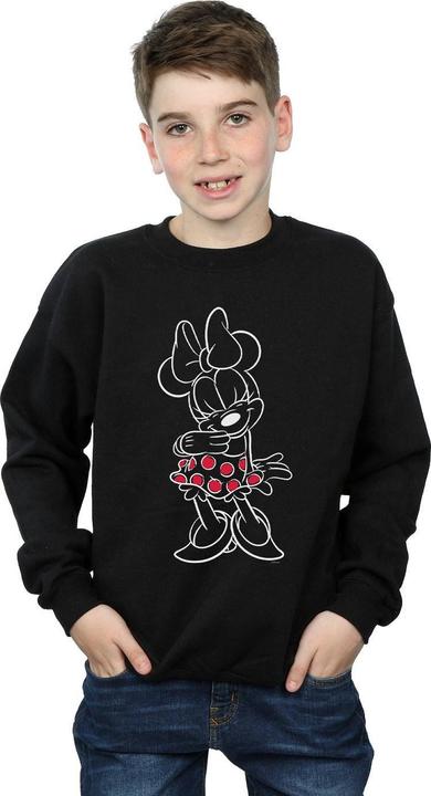 Actual product image Disney Boys Minnie Mouse Outline Polka Dot Sweatshirt (152, 158)