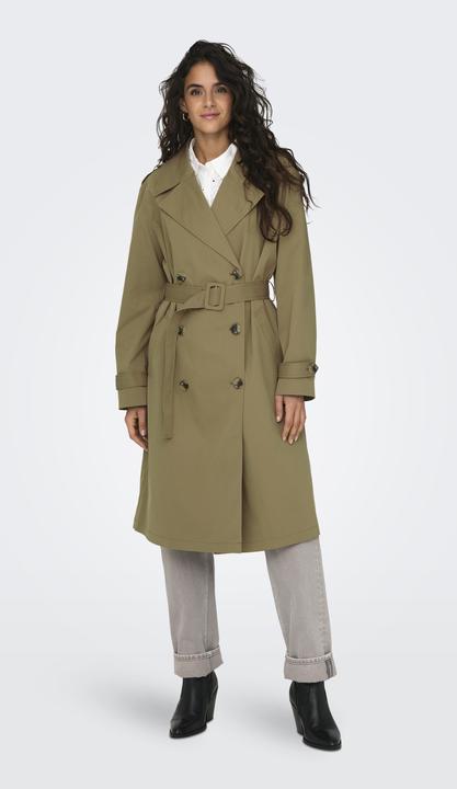 Produktbild Only Reverskragen Ärmelbündchen mit Knopf Trenchcoat Trenchcoat (XL)