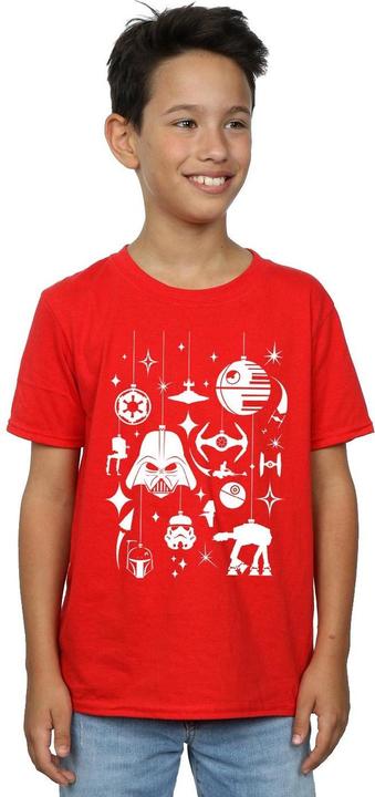 Actual product image Star Wars Boys Christmas Decorations T-Shirt (140, 146)