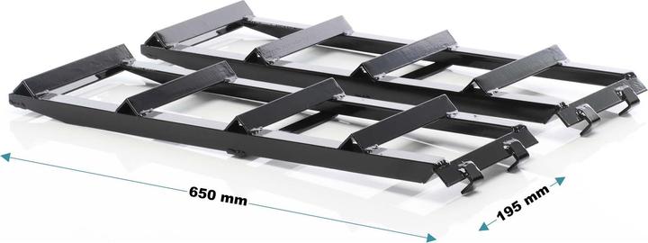 Produktbild Wiltec Set 2x Auffahrrampe 2t/Paar Auffahrschiene Verladerampe + Verlängerung
