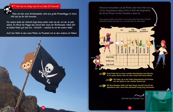 Immagine prodotto Tessloff Abenteuer Escape. Ein Rätselheft. Die Schatzinsel - Wer findet den Piratenschatz? (Tedesco, Stefan Heine, Martina Green, 2023)