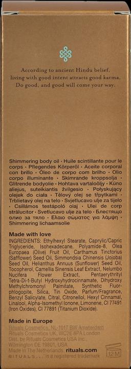 Produktbild Rituals The Ritual Of Karma (Körperöl, 100 ml)