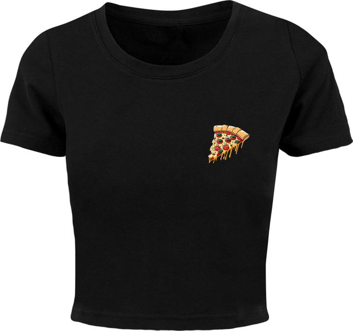Produktbild Merchcode Ladies Pizza Comic Cropped Tee - 118541 (L)