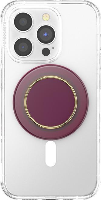 Image du produit PopSockets PopGrip Round pour MagSafe - Bague d'adaptation pour MagSafe incluse - Socle extensible et