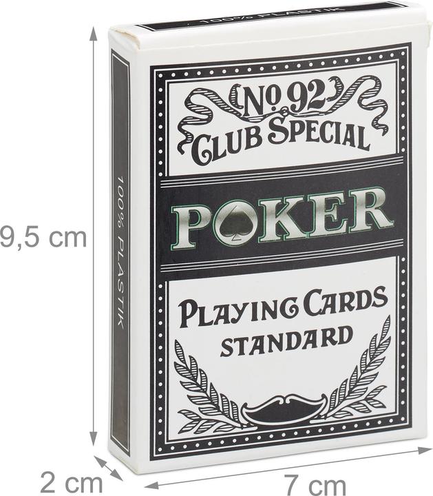 Actual product image Relaxdays Poker Playing Cards (German, French, Italian, English)
