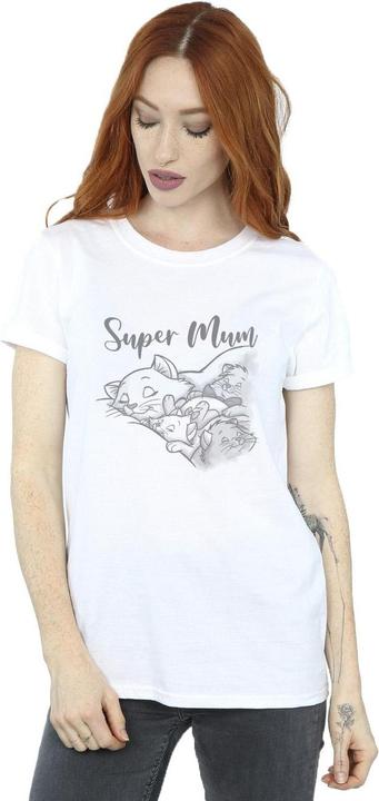 Actual product image Disney Womens/Ladies The Aristocats Marie Super Mum Cotton Boyfriend T-Shirt (M)